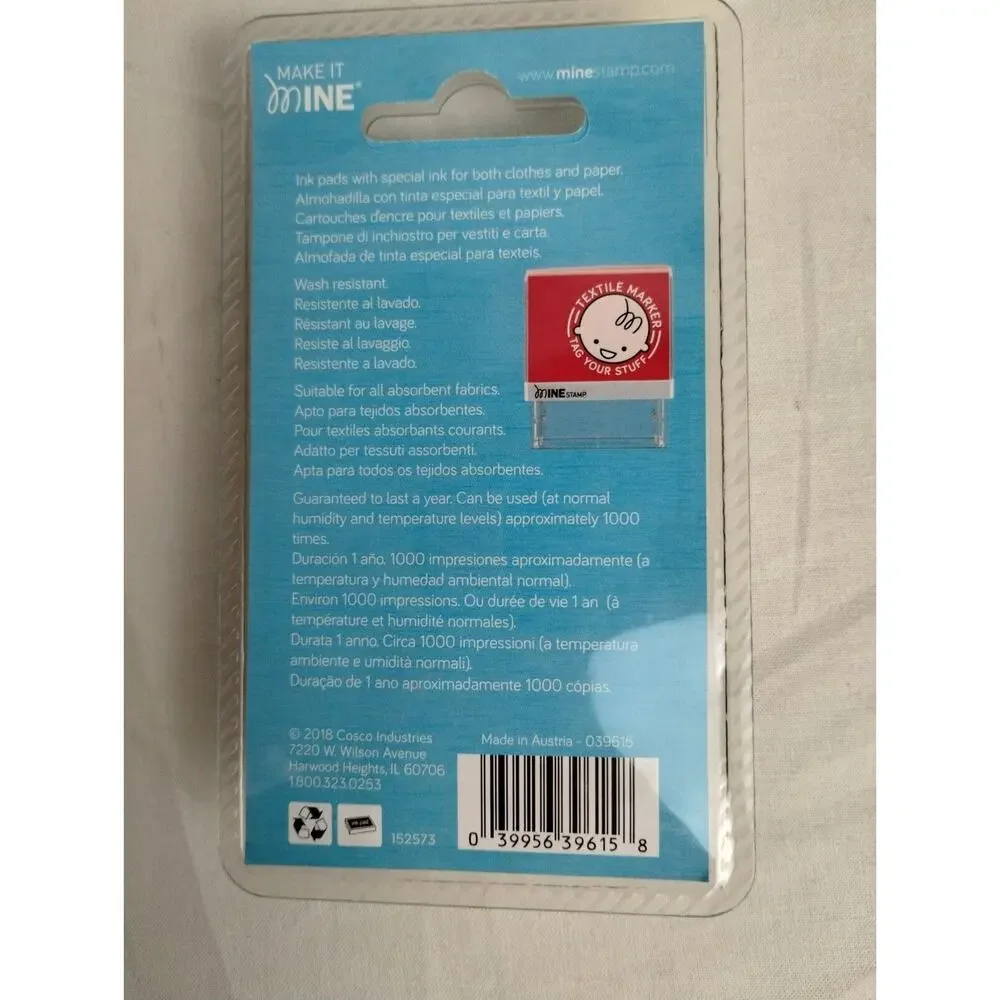 Make It Mine Ink Pad 2-Pack Refills for Textile Marker - Black